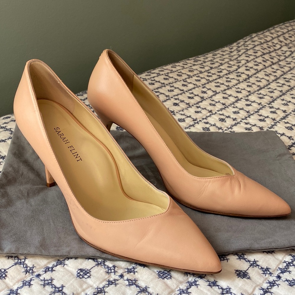 Sarah Flint Perfect Pump 85 in Blush Nappa